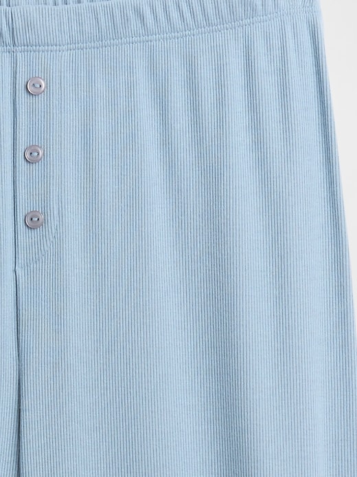 Image number 5 showing, Mini Rib Wide-Leg PJ Pants
