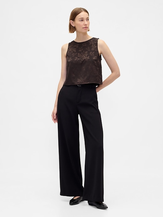 Image number 2 showing, Jacquard Crop Shell Tank Top