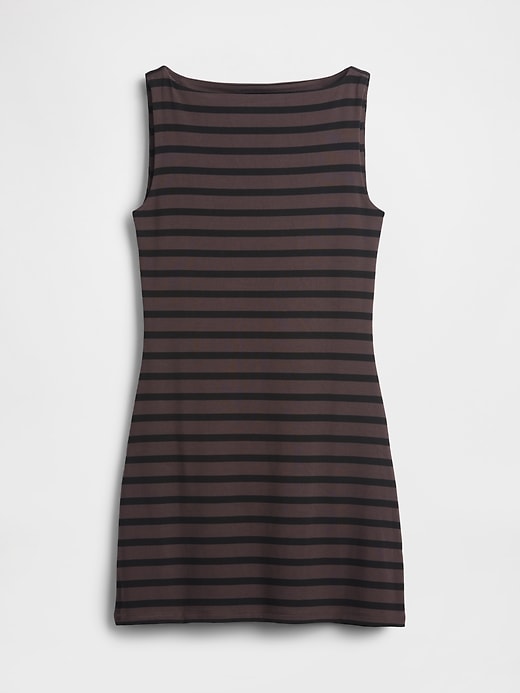 Image number 5 showing, Boatneck Knit Mini Shift Dress