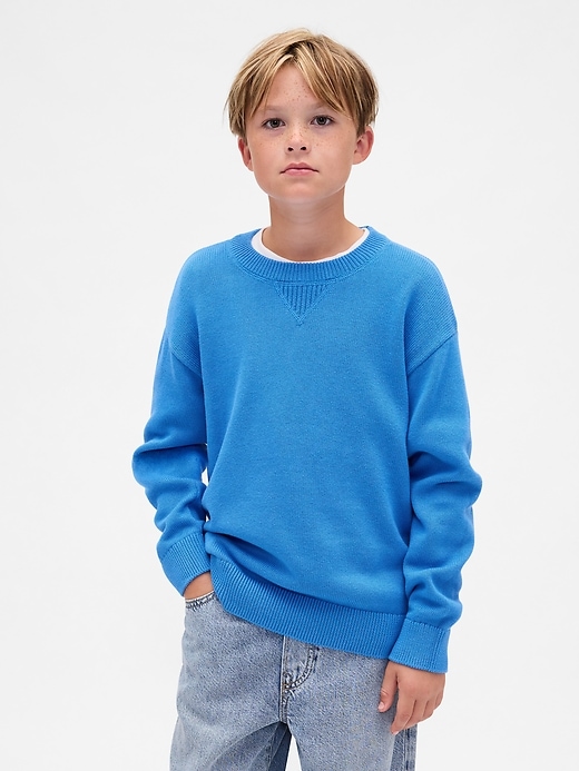 Image number 1 showing, Kids Relaxed Crewneck Sweater