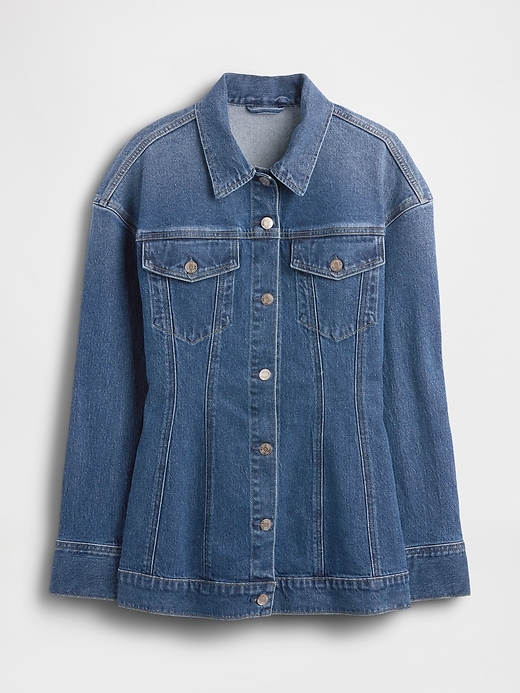 Image number 5 showing, Contoured Longline Denim Jacket