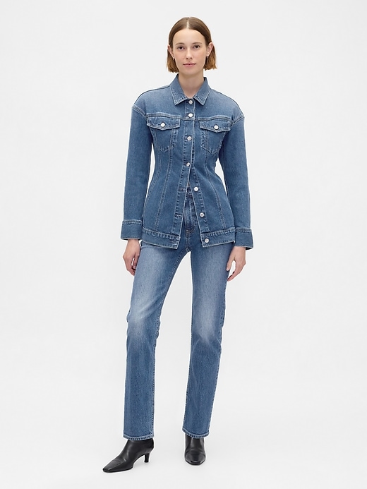 Image number 2 showing, Contoured Longline Denim Jacket