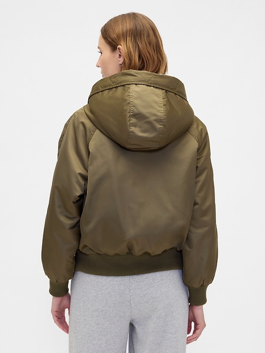 Image number 3 showing, Faux Fur-Lined Hooded Utility Jacket