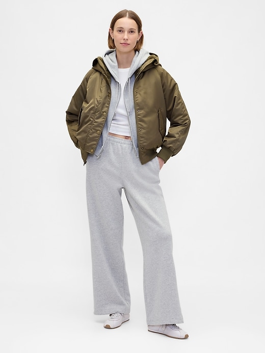 Image number 2 showing, Faux Fur-Lined Hooded Utility Jacket