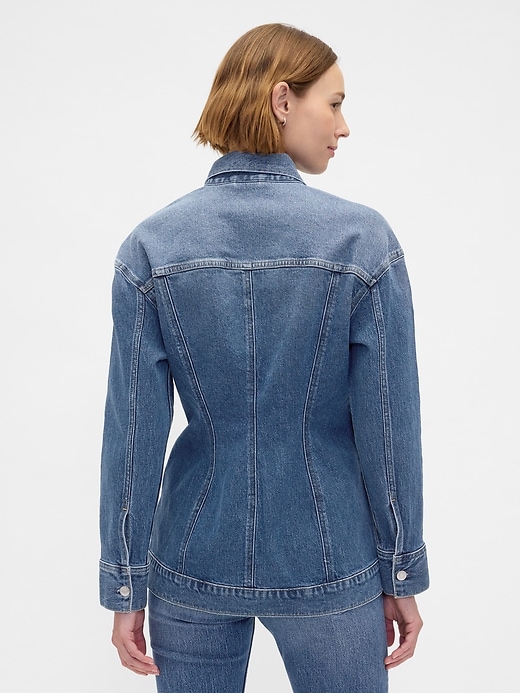 Image number 3 showing, Contoured Longline Denim Jacket