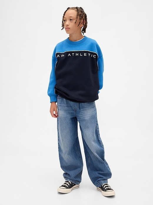 Image number 4 showing, Kids VintageSoft Colorblock Logo Sweatshirt