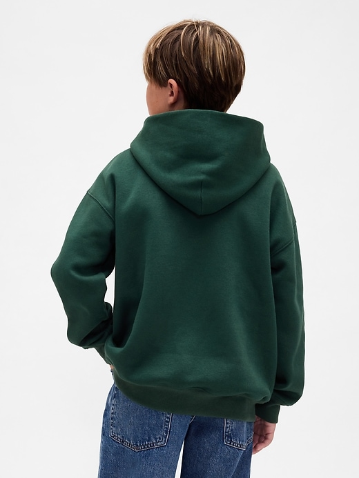 Image number 3 showing, Kids VintageSoft Relaxed Plaid Logo Hoodie