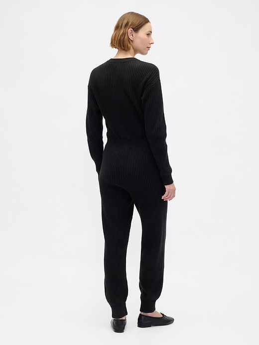 Image number 2 showing, CashSoft Rib Sweater Jumpsuit