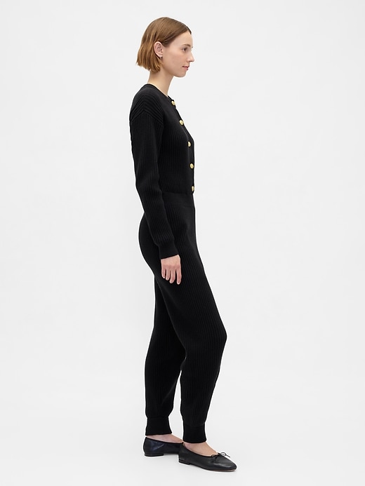 Image number 3 showing, CashSoft Rib Sweater Jumpsuit