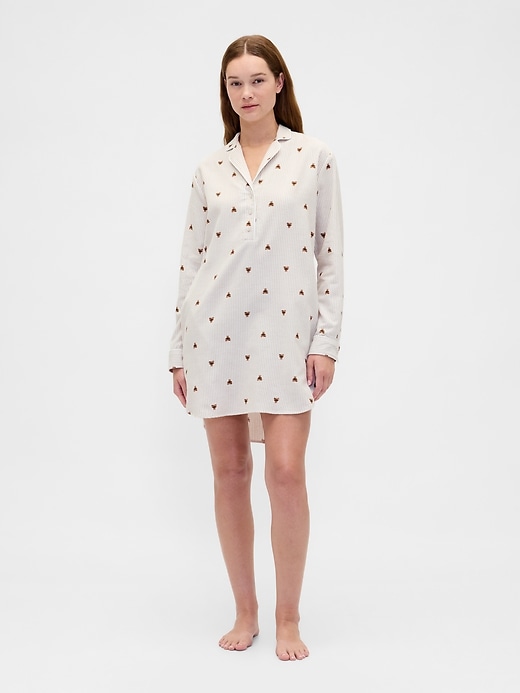 Image number 1 showing, Softest Flannel PJ Dress