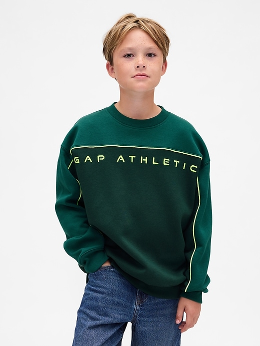 Image number 1 showing, Kids VintageSoft Colorblock Logo Sweatshirt