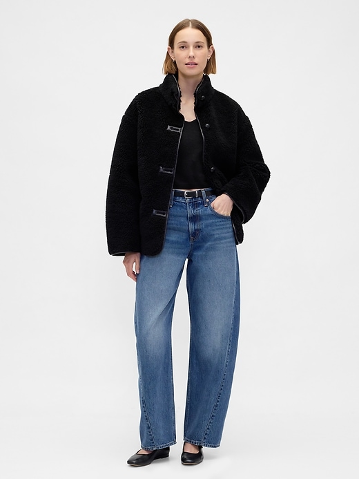 Image number 2 showing, CashSoft Elbow Sleeve Crop Sweater