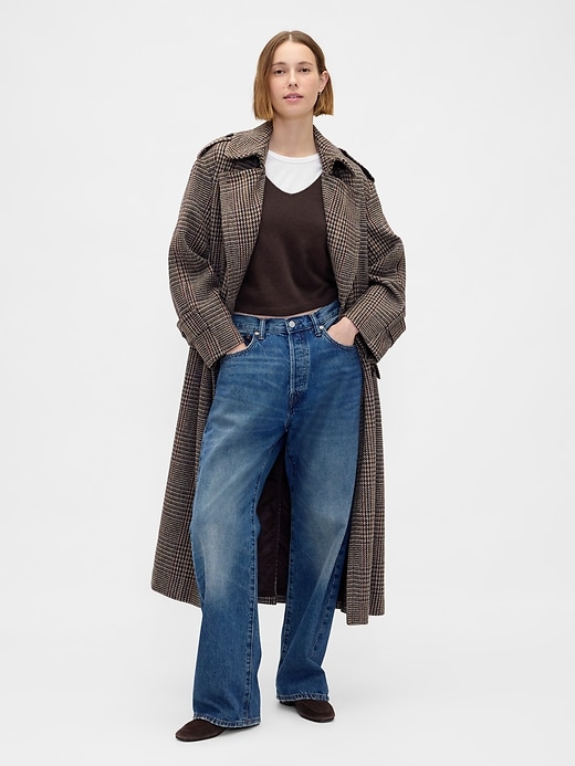 Image number 2 showing, CashSoft Elbow Sleeve Crop Sweater