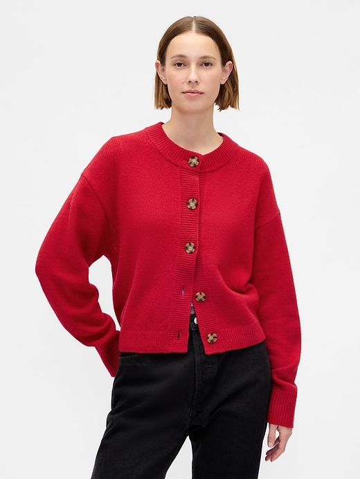 Image number 1 showing, CashSoft Oversized Chunky Cardigan