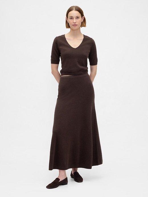 Image number 1 showing, CashSoft Maxi Sweater Skirt