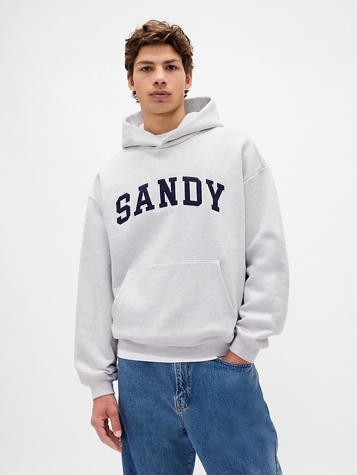 Image number 5 showing, Gap × Sandy Liang Adult Extra Heavyweight Logo Oversized Hoodie
