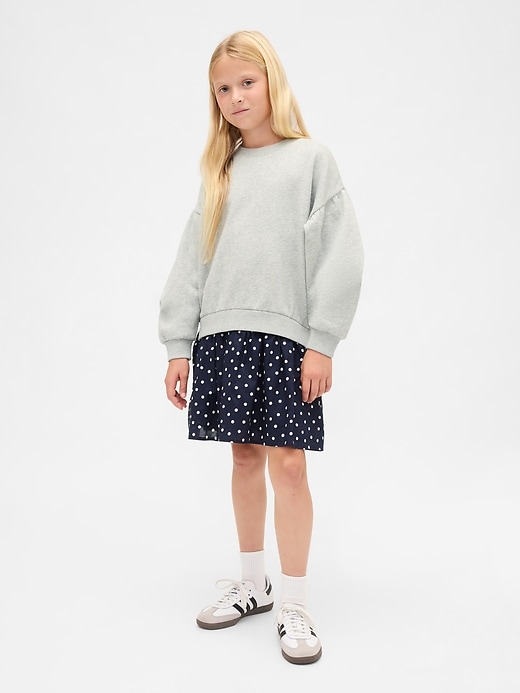 Image number 1 showing, Kids VintageSoft Pleated Sweatshirt Dress