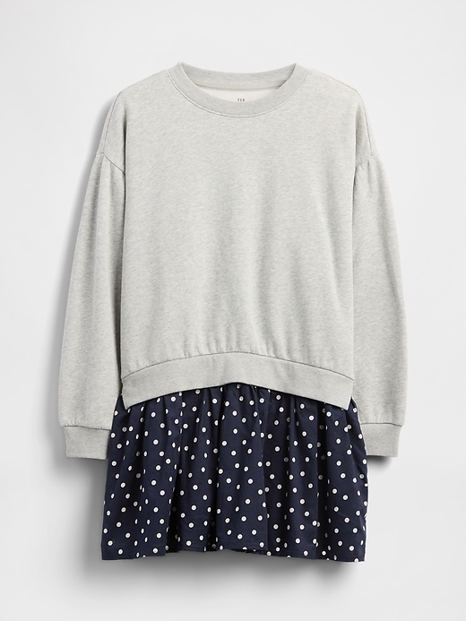 Image number 2 showing, Kids VintageSoft Pleated Sweatshirt Dress