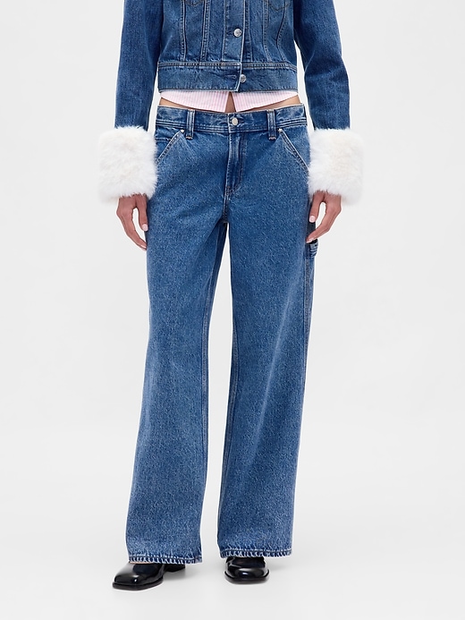 Image number 3 showing, Gap × Sandy Liang Low Rise ‘90s Loose Carpenter Jeans