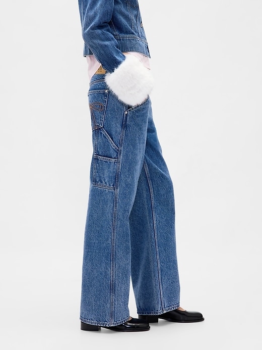 Image number 5 showing, Gap × Sandy Liang Low Rise ‘90s Loose Carpenter Jeans