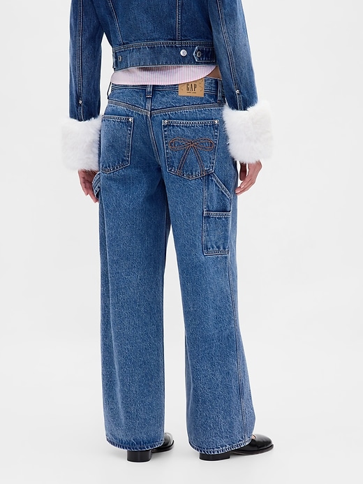 Image number 6 showing, Gap × Sandy Liang Low Rise ‘90s Loose Carpenter Jeans