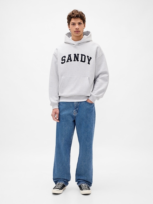 Image number 6 showing, Gap × Sandy Liang Adult Extra Heavyweight Logo Oversized Hoodie