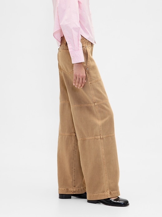 Image number 5 showing, Gap × Sandy Liang Low Rise Utility Pants