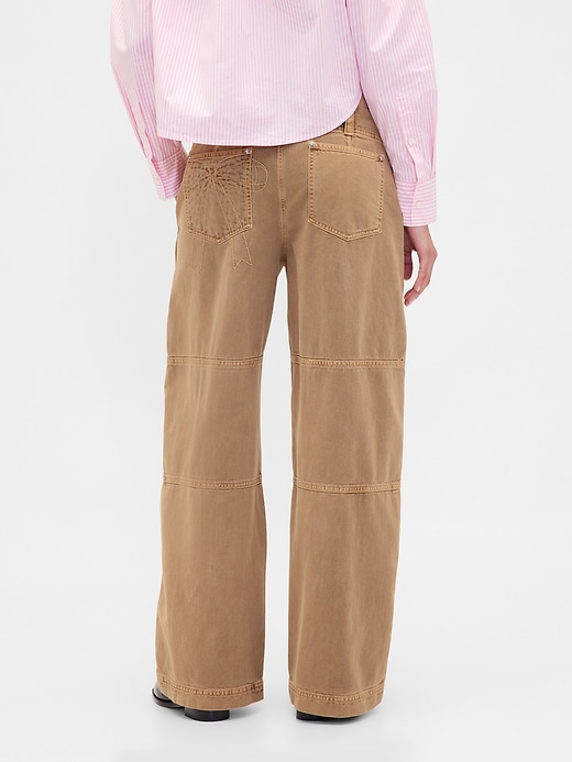 Image number 6 showing, Gap × Sandy Liang Low Rise Utility Pants