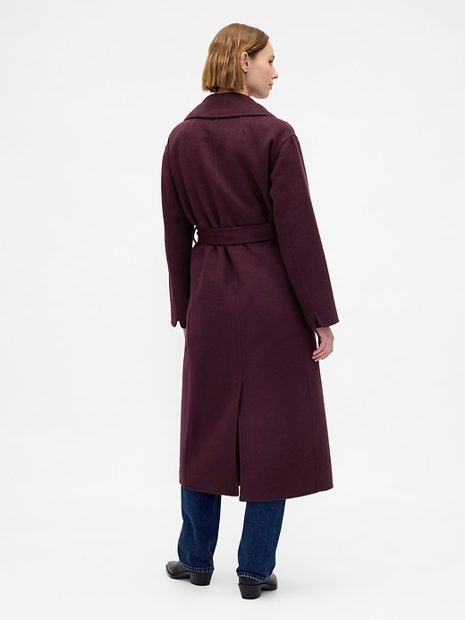Image number 3 showing, Wool-Blend Wrap Coat