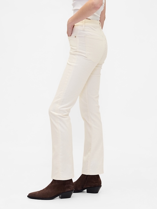Image number 3 showing, High Rise Corduroy '90s Slim Straight Pants