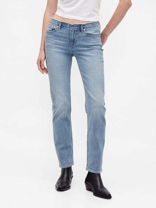 Image number 2 showing, Low Rise '90s Slim Straight Jeans