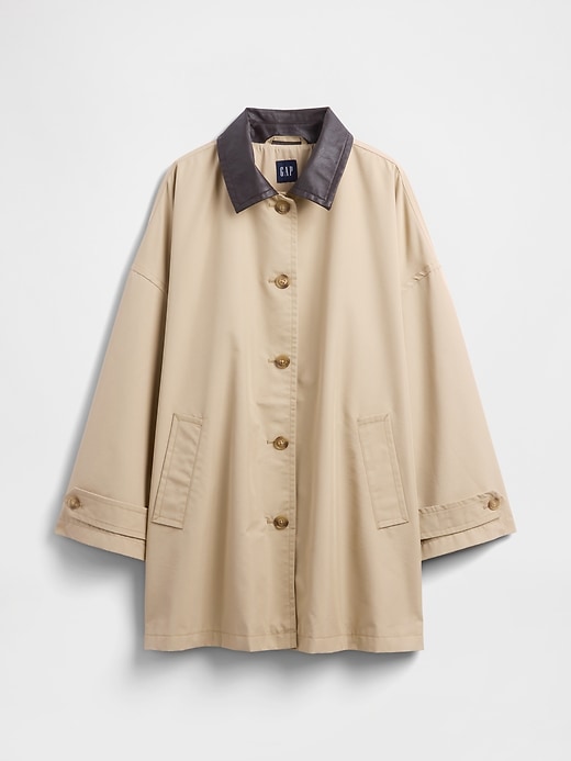 Image number 5 showing, Twill Oversized Trench Coat