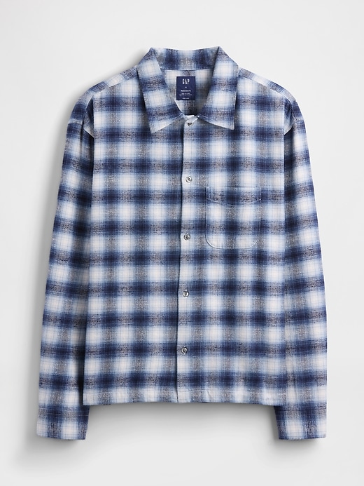 Image number 5 showing, Organic Cotton Relaxed Flannel Shirt