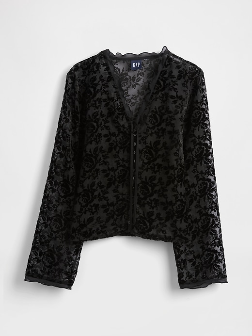 Image number 5 showing, Burnout Velvet Shirt