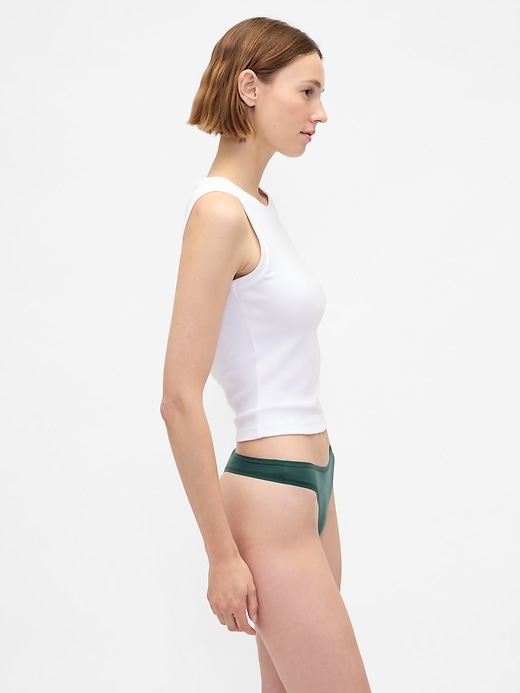 Image number 2 showing, Organic Stretch Cotton Thong