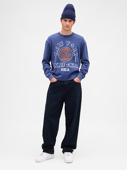 Image number 2 showing, NBA New York Knicks Crop Graphic T-Shirt