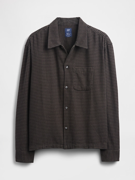 Image number 5 showing, Organic Cotton Relaxed Flannel Shirt