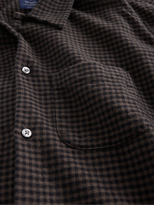 Image number 4 showing, Organic Cotton Relaxed Flannel Shirt