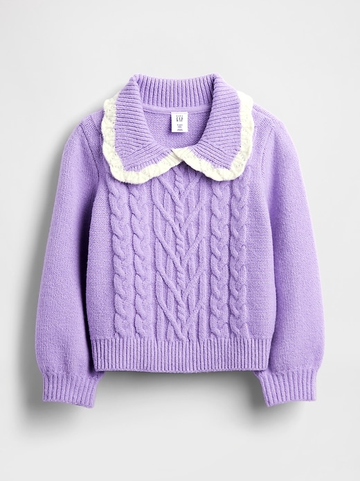 Image number 2 showing, Baby & Toddler CashSoft Collared Sweater