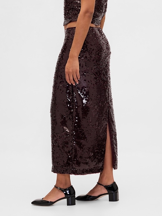 Image number 3 showing, Sequin Maxi Skirt