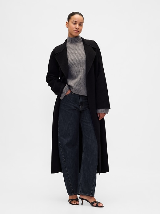 Image number 2 showing, CashSoft Shaker-Stitch Turtleneck Sweater