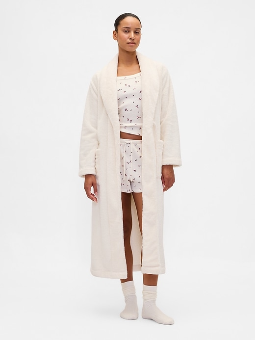 Image number 1 showing, Oversized Sherpa Robe
