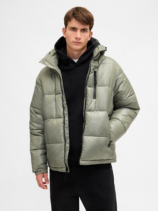 Image number 1 showing, Recycled Heavyweight Puffer Jacket