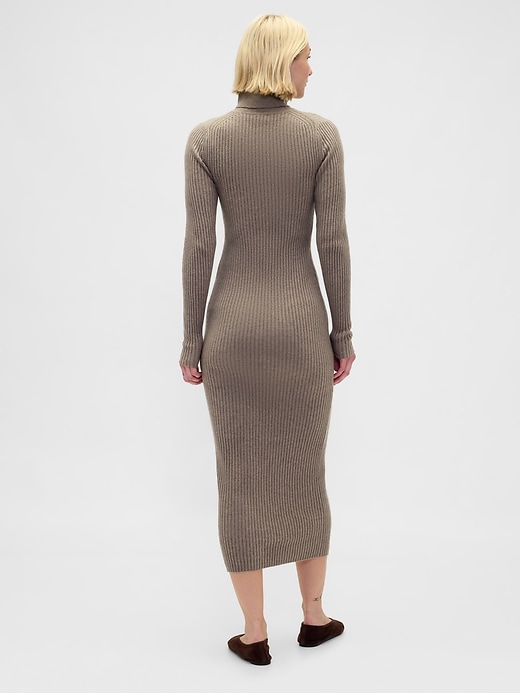 Image number 2 showing, CashSoft Turtleneck Maxi Sweater Dress