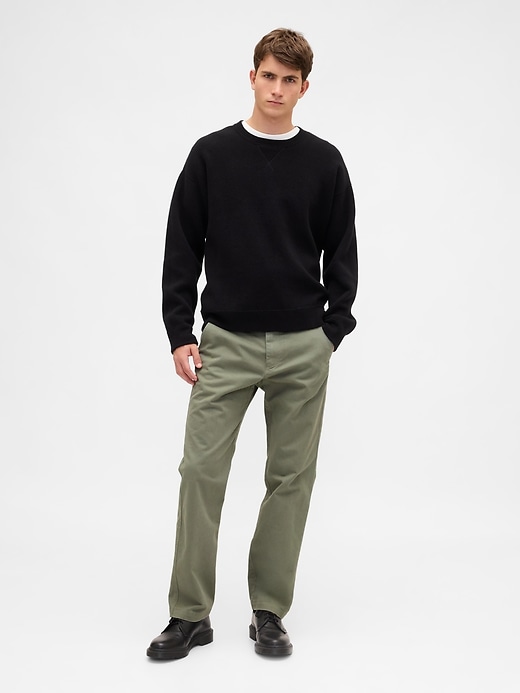 Image number 1 showing, Heavyweight Twill Relaxed Straight Khakis