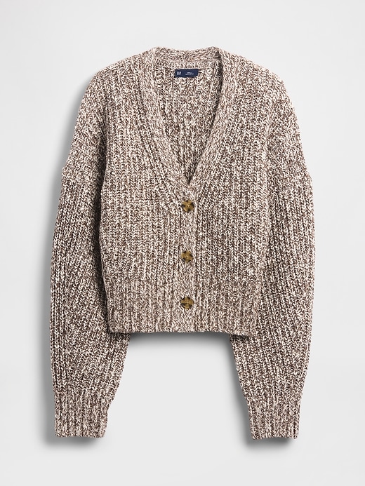 Image number 5 showing, Cotton-Blend Crop Cardigan Sweater
