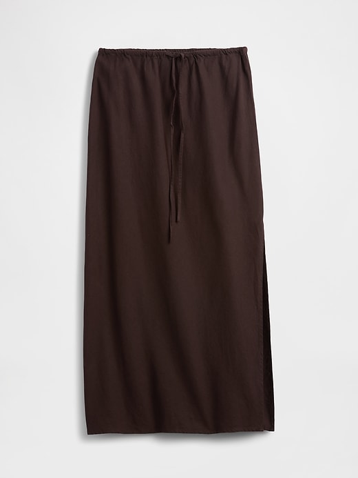 Image number 5 showing, Linen-Blend Maxi Skirt
