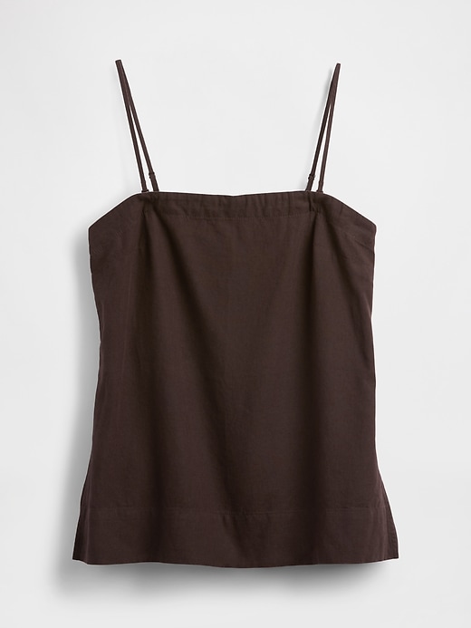 Image number 5 showing, Linen-Blend Cami