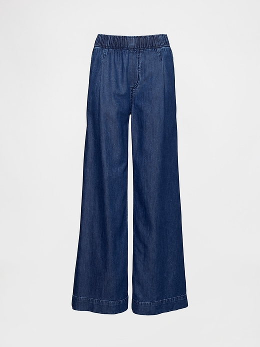 Image number 7 showing, Mid Rise UltraSoft Pleated Baggy Jeans