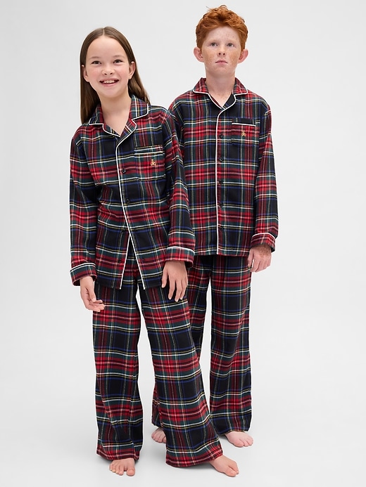 Image number 1 showing, Kids Recycled Flannel PJ Set